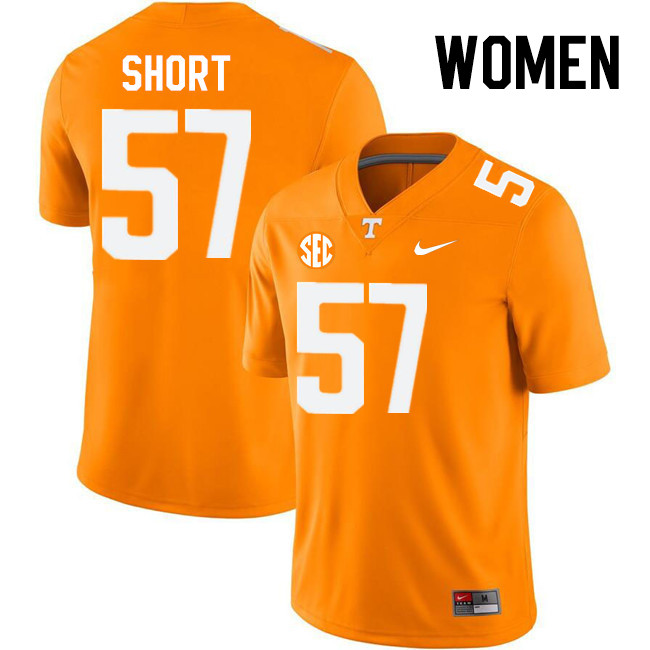 Women #57 Grier Short Tennessee Volunteers College Football Jerseys Stitched-Orange